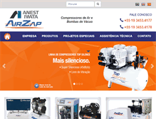 Tablet Screenshot of airzap.com.br